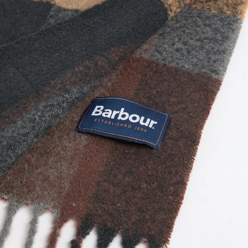 Barbour Westerdale Beanie and Scarf Gift Set in Navy/Grey-4