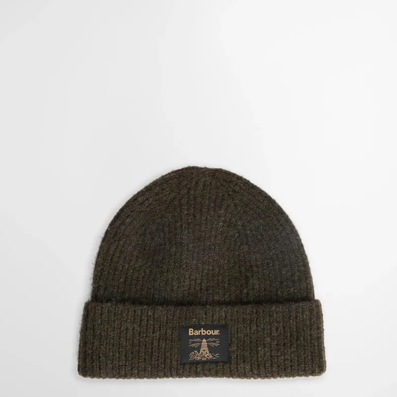 Barbour Westerdale Beanie and Scarf Gift Set in Olive/Navy-1