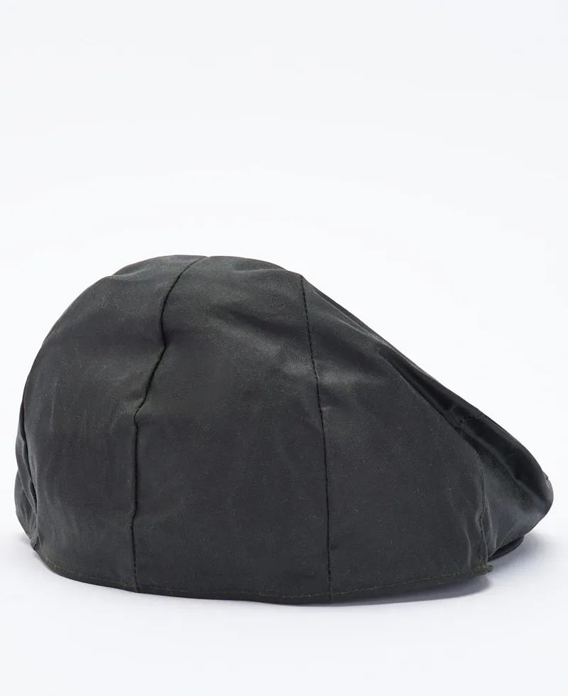 Barbour Wax Flat Cap in Sage-1