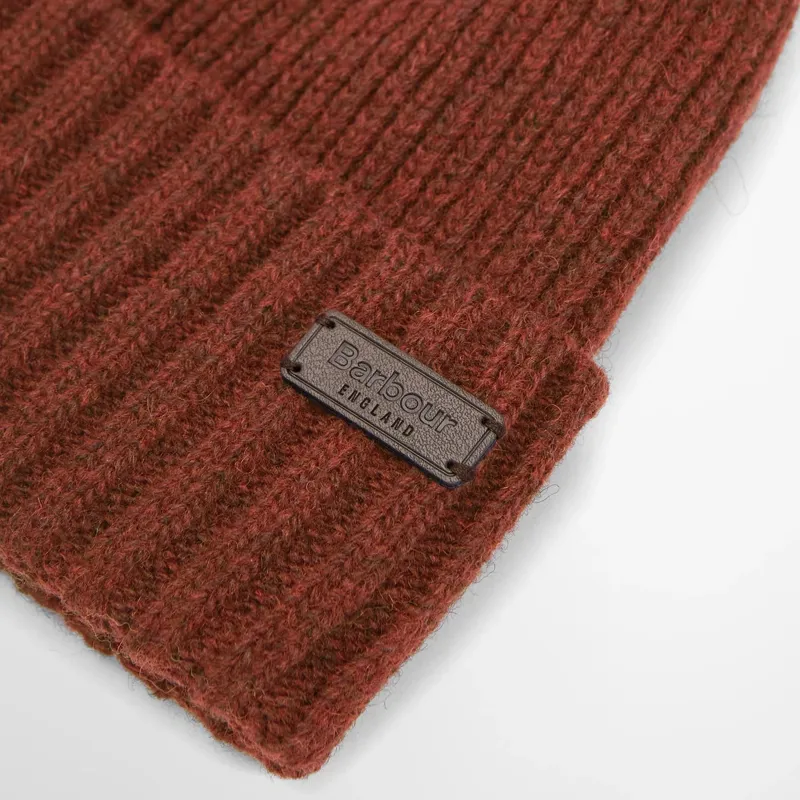 Barbour Carlton Beanie in Rust-1
