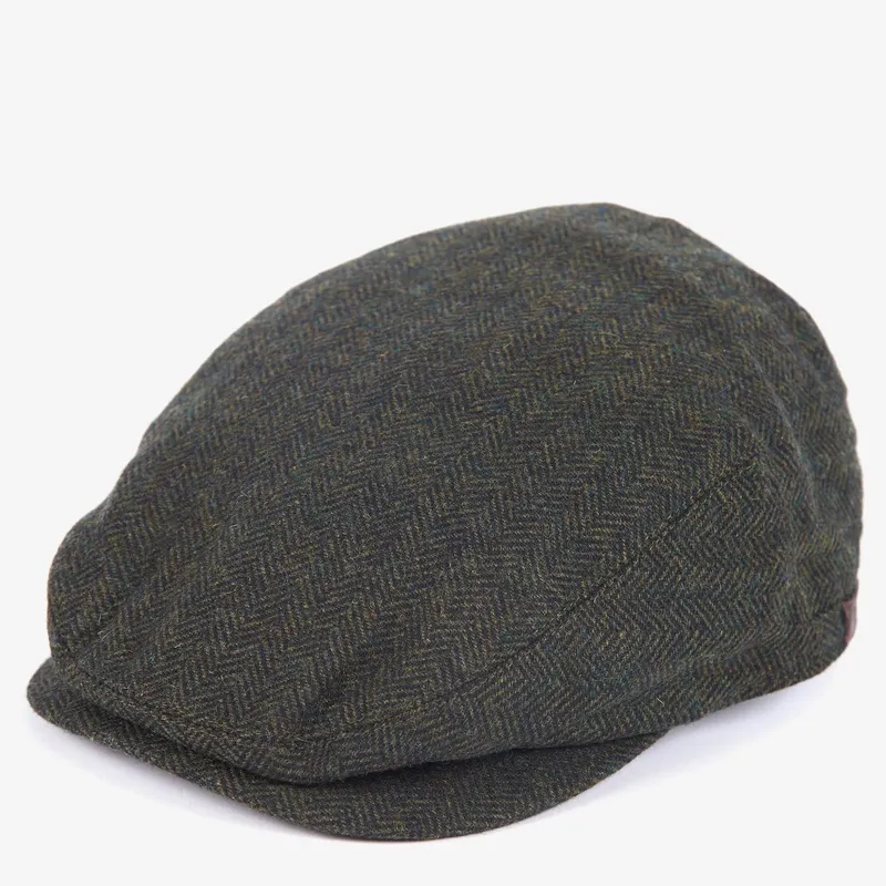 Barbour Barlow Flat Cap in Olive