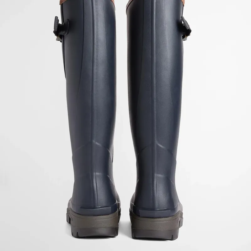 Barbour Tempest Tall Wellington Boots in Navy/Black-1