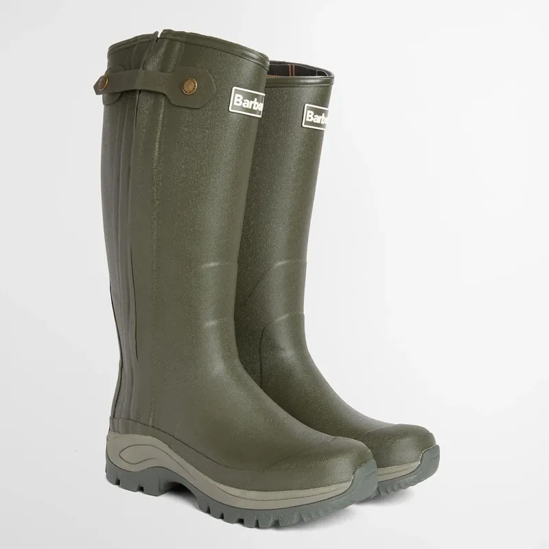 Barbour Teesdale Tall Welly in Olive-1