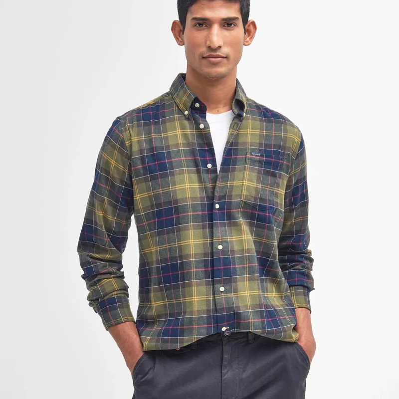 Barbour Fortrose Tailored Long-Sleeved Shirt in Classic Tartan-1