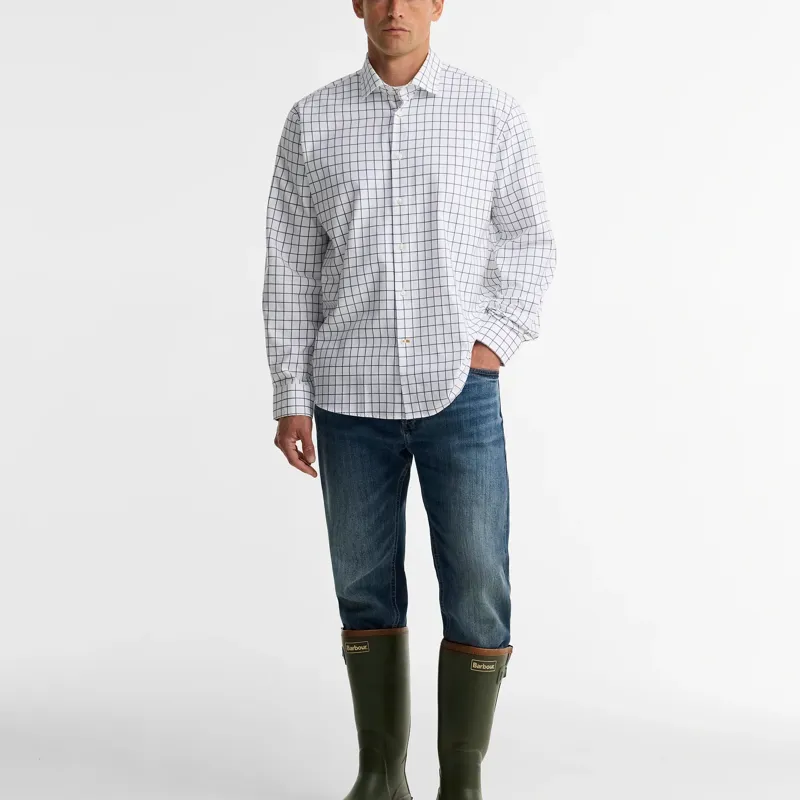 Barbour Hanstead Country Active Regular Long-Sleeved Shirt in Blue-4