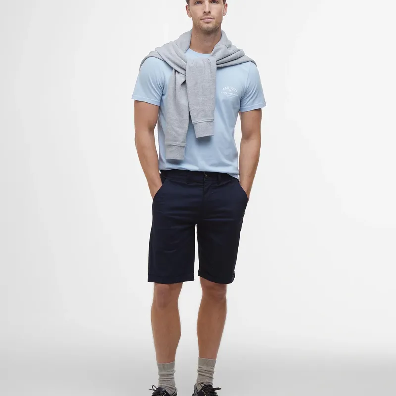 Barbour Smart Chino Shorts in Navy-1