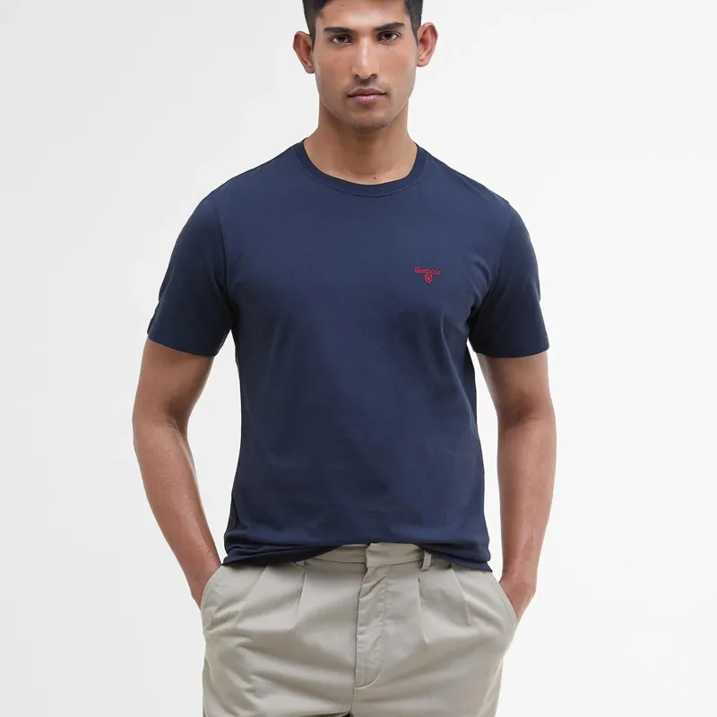 Barbour Essential Sports T-Shirt in Classic Navy-1