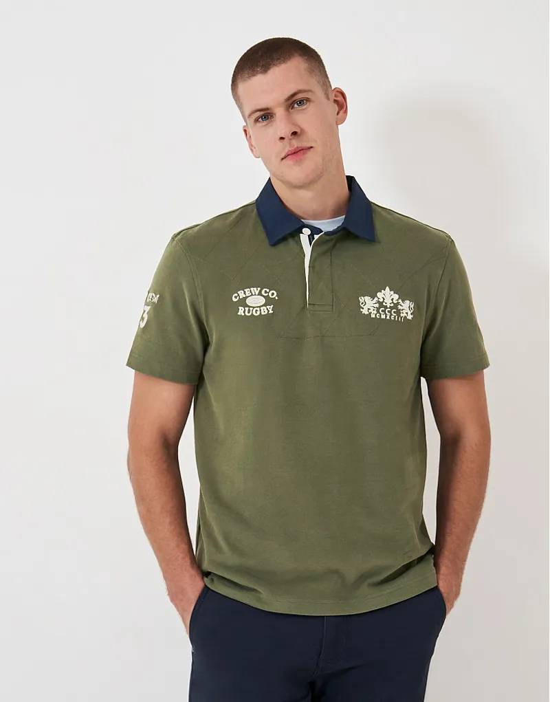 Crew Patch Rugby Heritage Olive-2