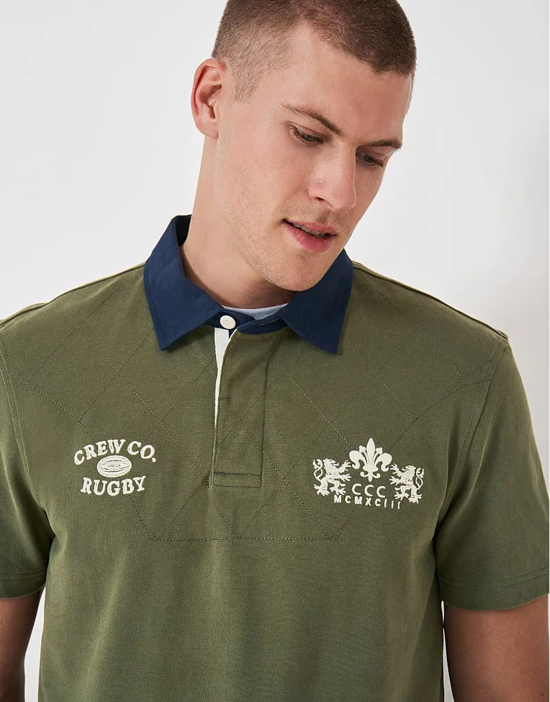 Crew Patch Rugby Heritage Olive-1