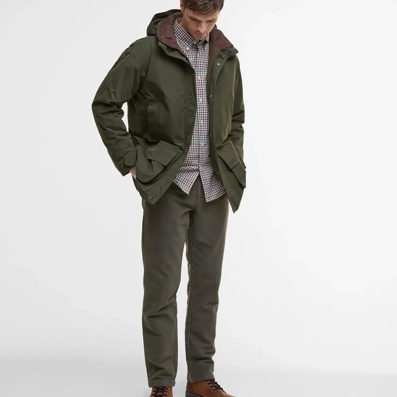 Barbour Beaconsfield Jacket in Olive-9