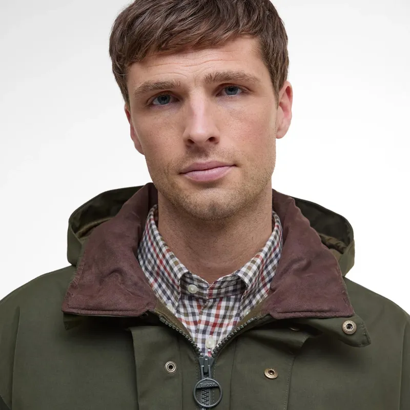 Barbour Beaconsfield Jacket in Olive-3