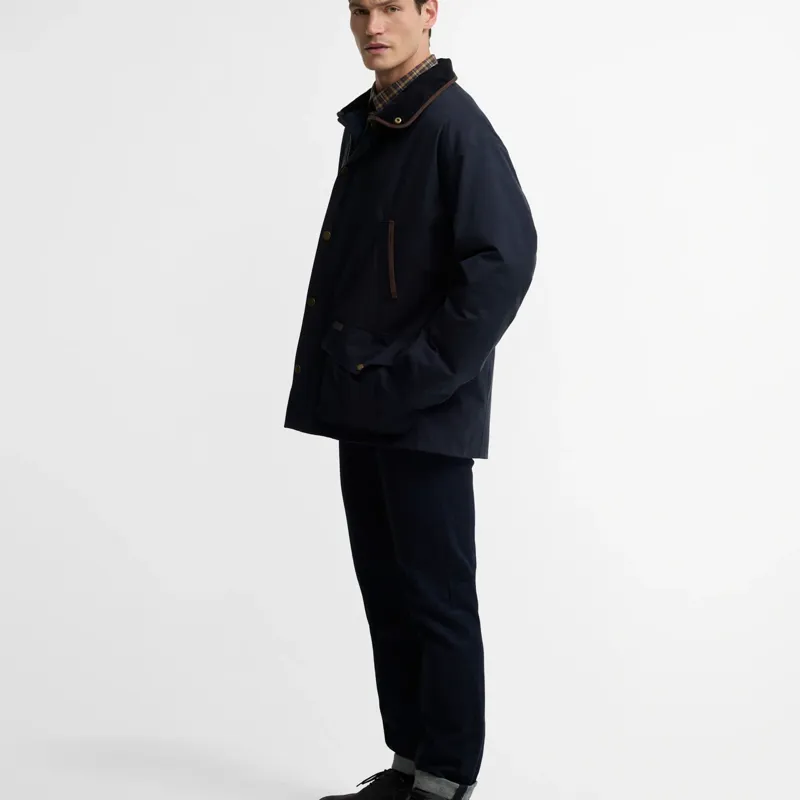 Barbour Bromfield Waterproof Jacket in Dark Navy-2