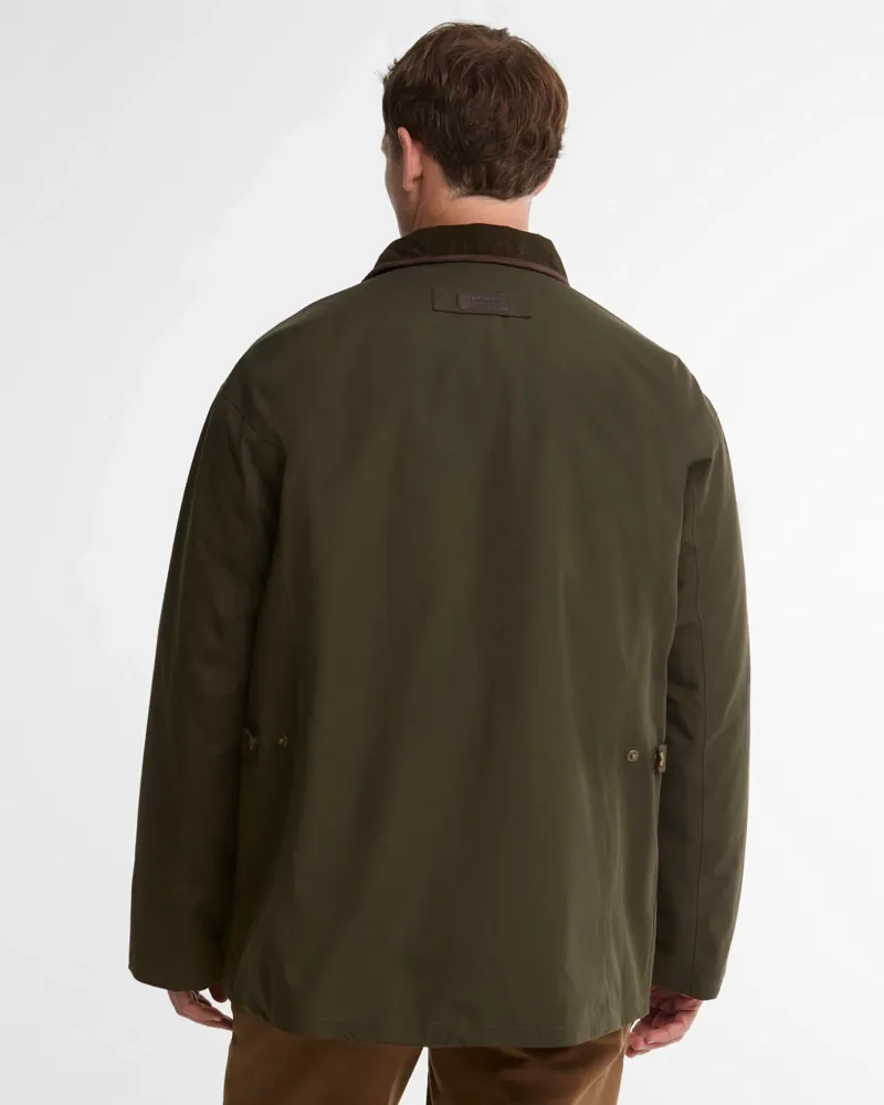 Barbour Bromfield Waterproof Jacket in Dark Olive-3