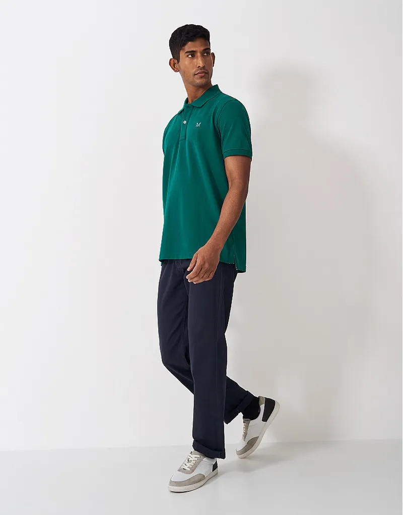 Crew Classic Pique Polo Teal Green-3