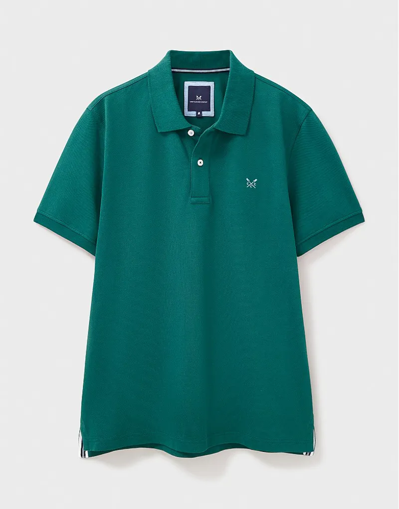 Crew Classic Pique Polo Teal Green-1