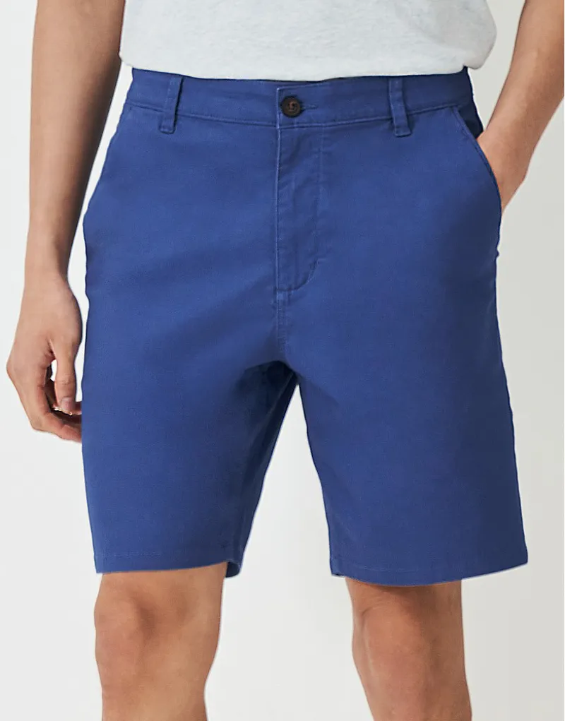 Crew Bermuda Chino Stretch Shorts Dark Blue-2