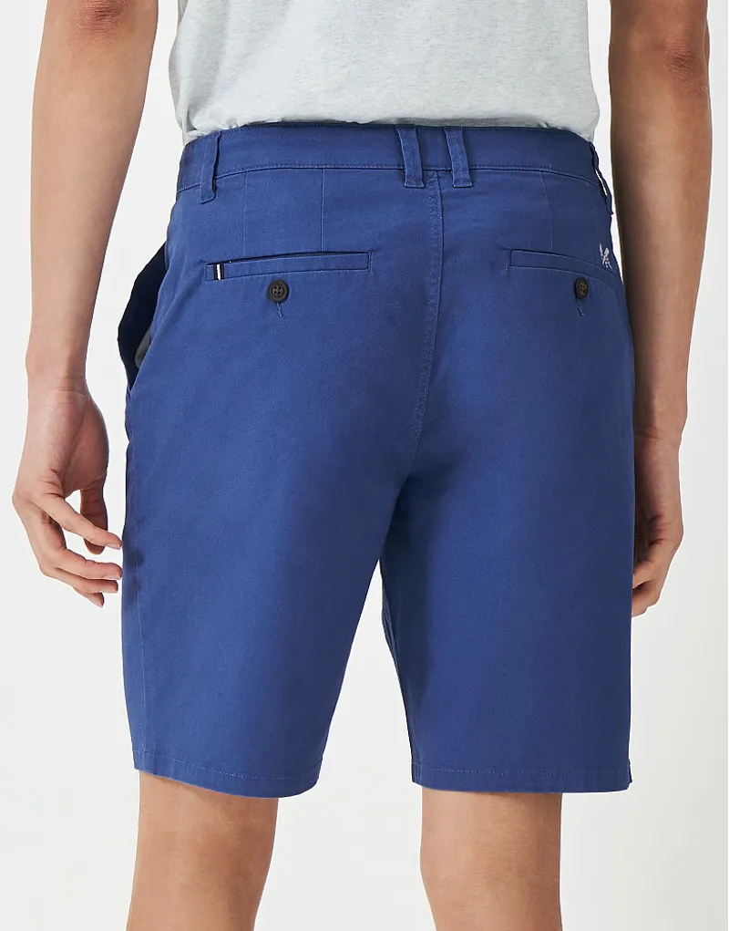 Crew Bermuda Chino Stretch Shorts Dark Blue-4