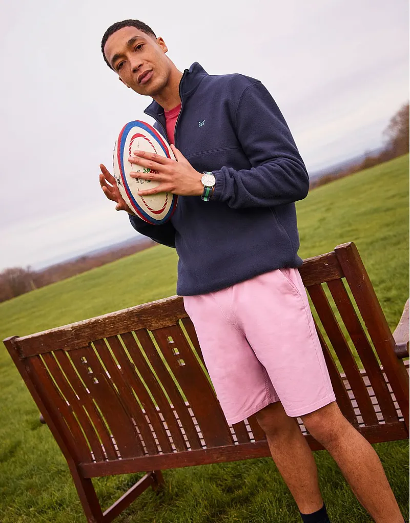 Crew Bermuda Chino Stretch Shorts Classic Pink