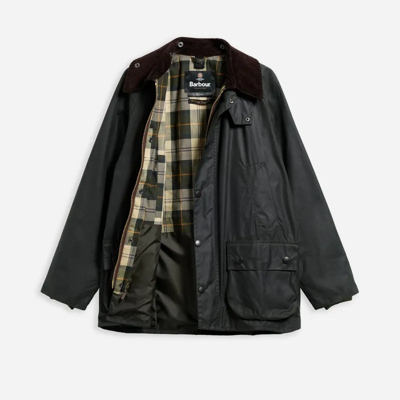 Barbour Bedale Waxed Jacket in Sage-10