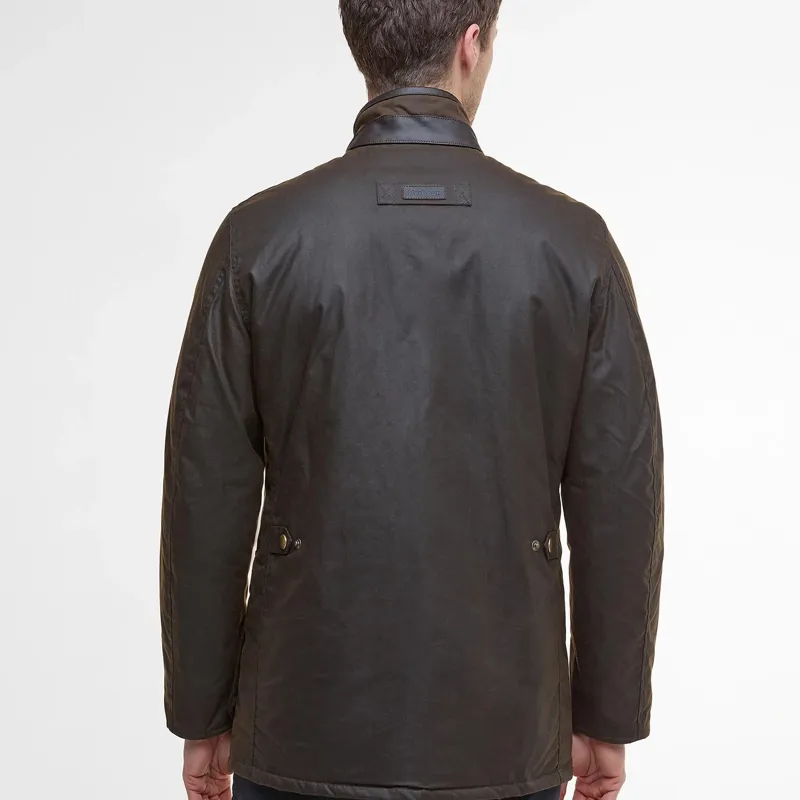 Barbour Hereford Waxed Jacket Olive-2