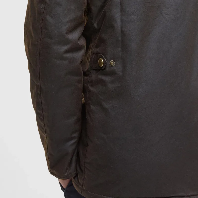 Barbour Hereford Waxed Jacket Olive-7