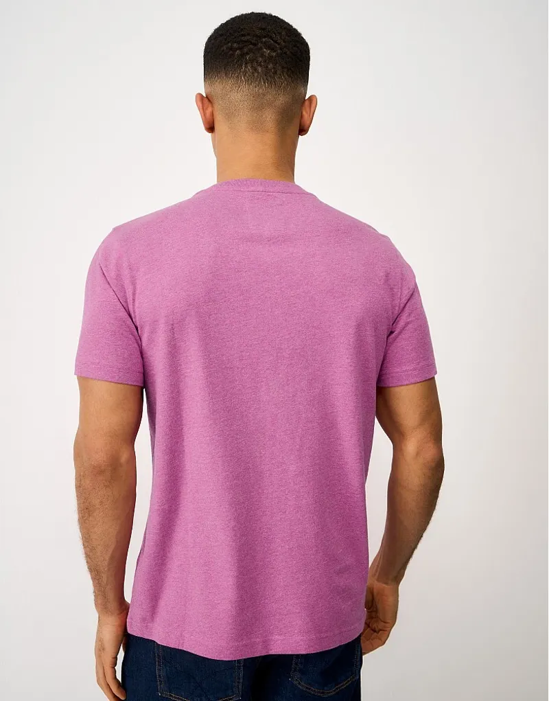Crew Clothing Classic Tee Festival Fuchsia Marl-3