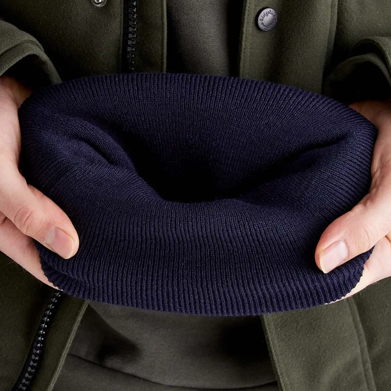 Ridgeline Heritage Fine Knit Beanie in Navy-3
