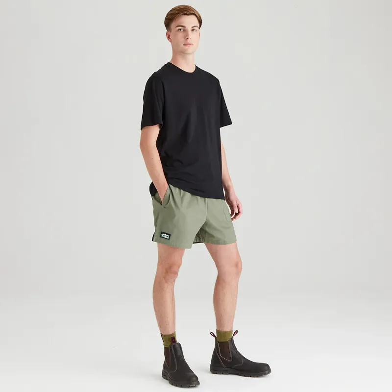 Ridgeline Hose Down Shorts Men's in Khaki Green-7