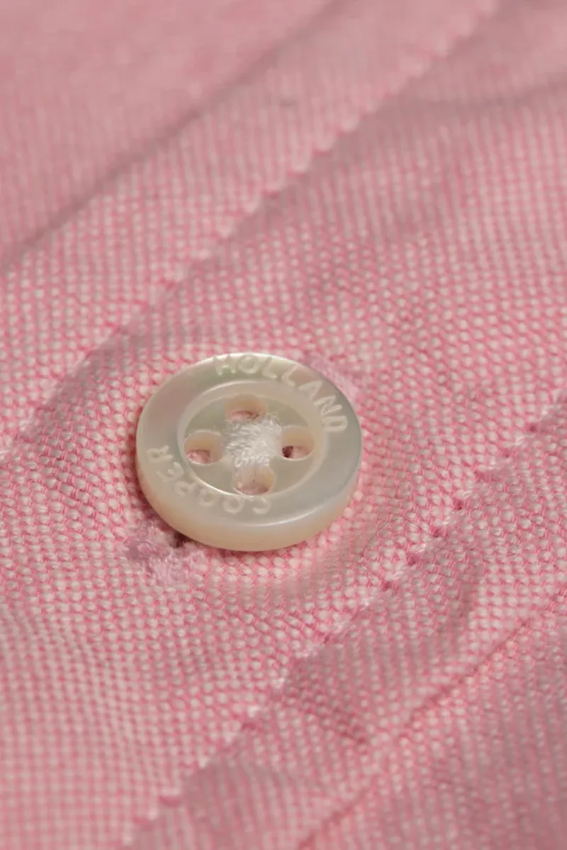 Holland Cooper Men's Classic Oxford Shirt Soft Pink-6