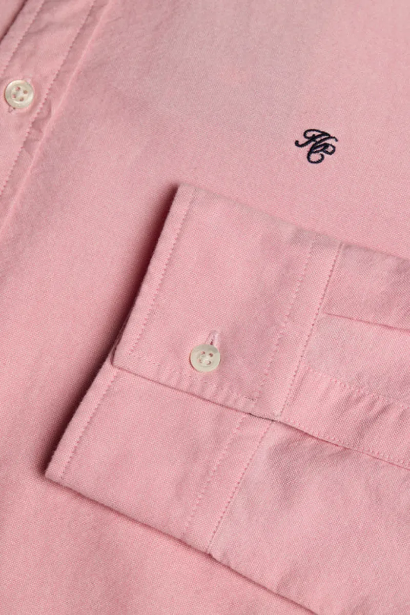 Holland Cooper Men's Classic Oxford Shirt Soft Pink-7