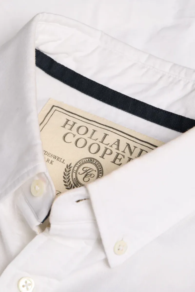 Holland Cooper Men's Classic Oxford Shirt White-4
