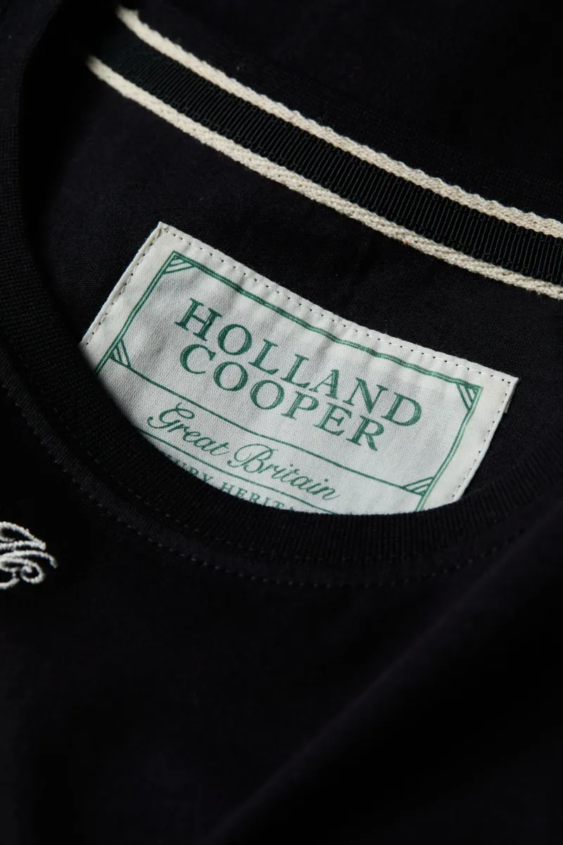 Holland Cooper Monogram Tee in Black-7