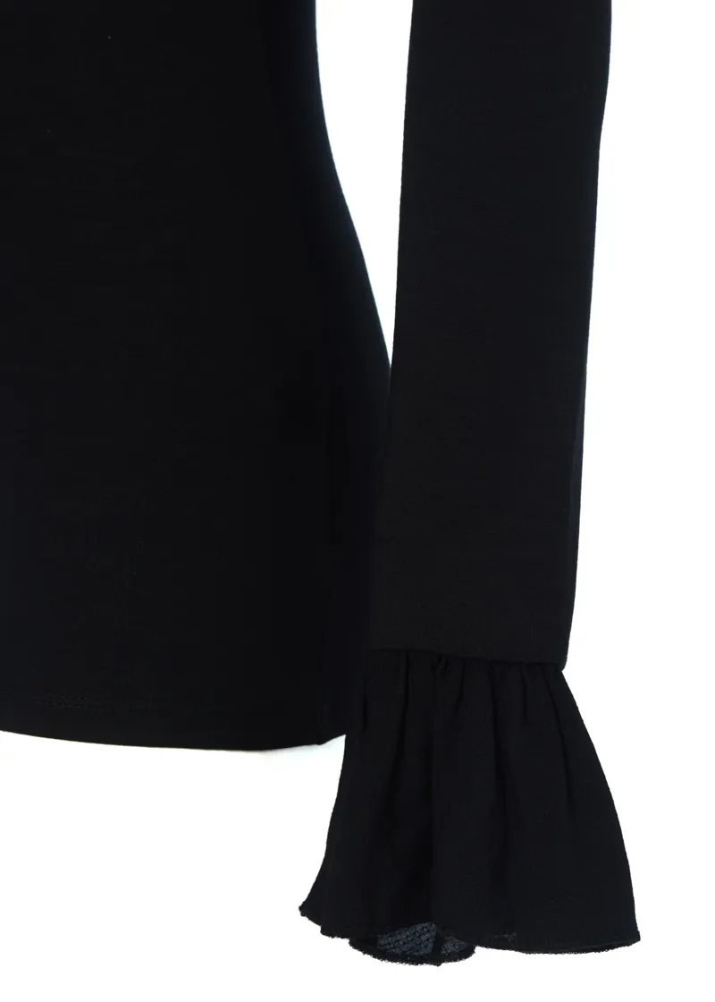 Holland Cooper Lilibet Jersey Tee Black-1