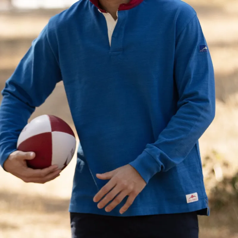 Bullwren Original Rugby Shirt in Nautical/Red-3