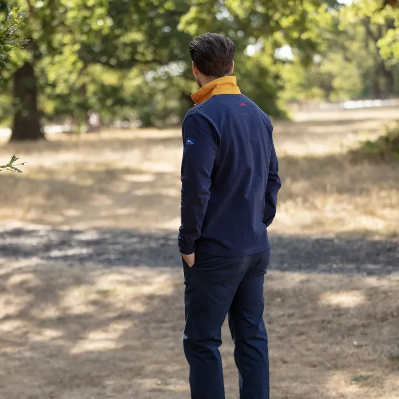 Bullwren Original Rugby Shirt in Navy/Mustard-1