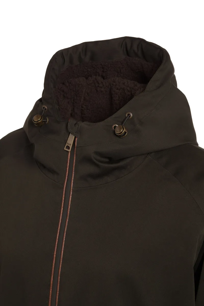 Holland Cooper One-Size Waterproof Coat Khaki-3