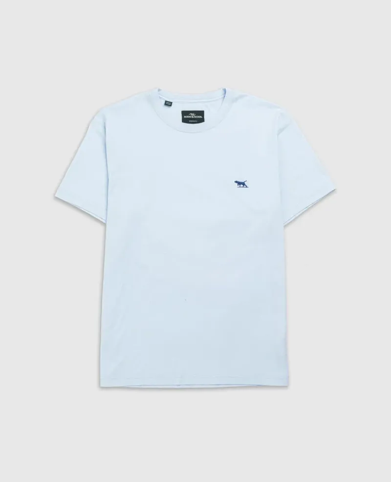 Rodd and Gunn The Gunn T-Shirt Ice Blue-5