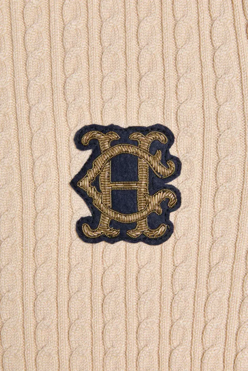 Holland Cooper Princeton Crew Neck Knit Almond-5