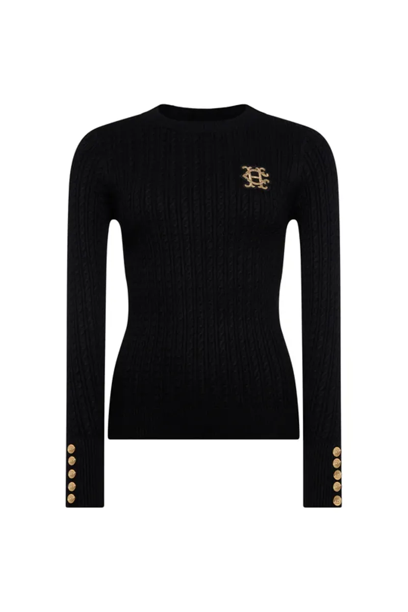 Holland Cooper Princeton Crew Neck Knit Black