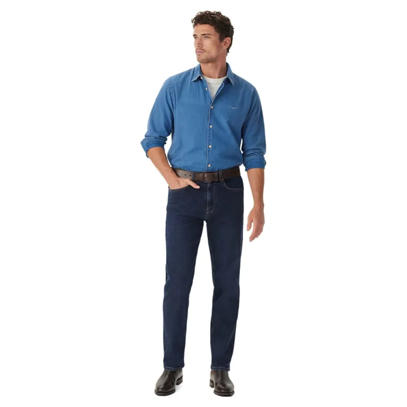 RM Williams Ramco Stretch Jean in Midnight Indigo-2