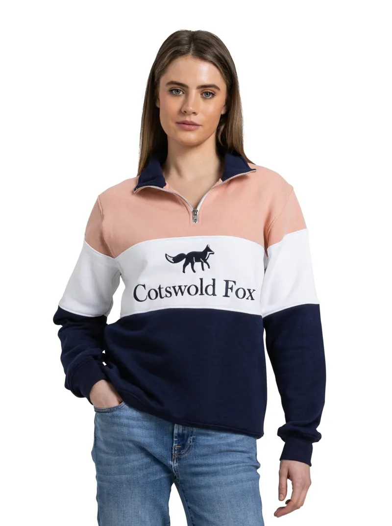 Cotswold Fox Cirencester Quarter Zip Pink