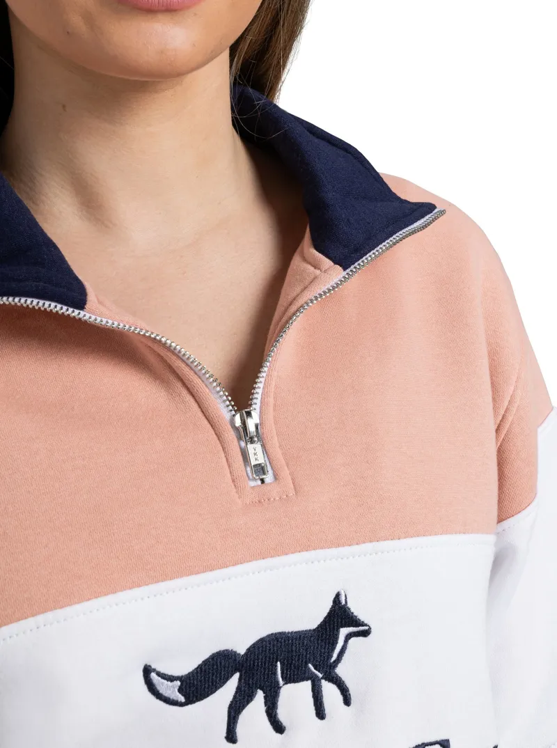 Cotswold Fox Cirencester Quarter Zip Pink-2