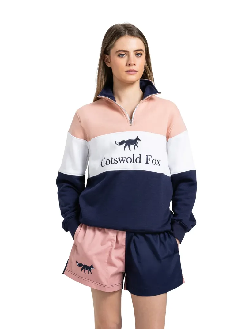 Cotswold Fox Cirencester Quarter Zip Pink-3