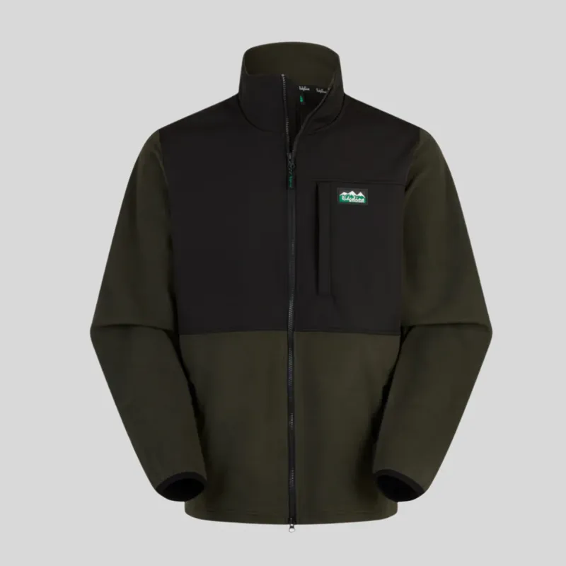 Ridgeline Hybrid Fleece Jacket Deep Forest/ Black