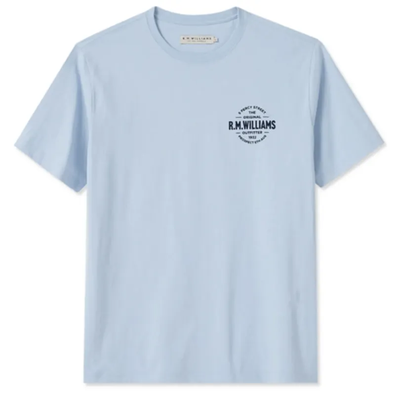 RM Williams Type T-Shirt Light Blue