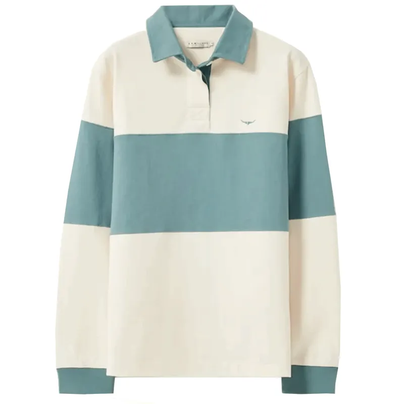 RM Williams Narran Panel Stripe Rugby Jade