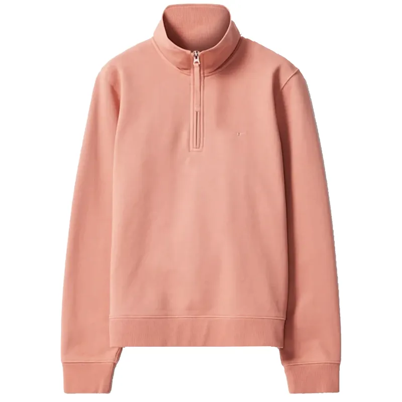 RM Williams Trickett Quarter Zip Sweatshirt Shell Pink