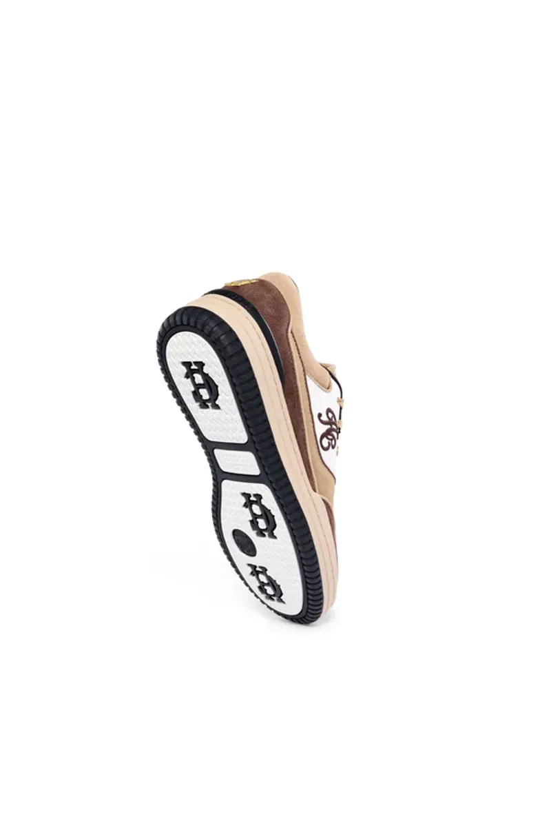 Holland Cooper Retro Trainer Taupe Tan Nude-3