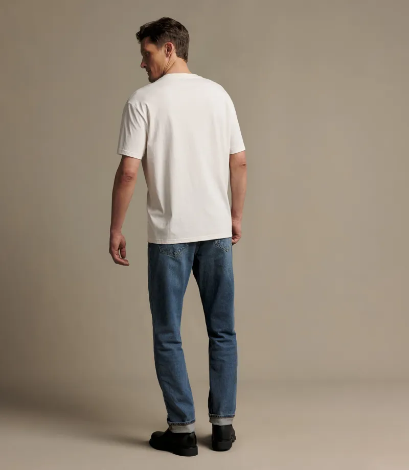 RM Williams Classic R.M.W. T-Shirt in White-2
