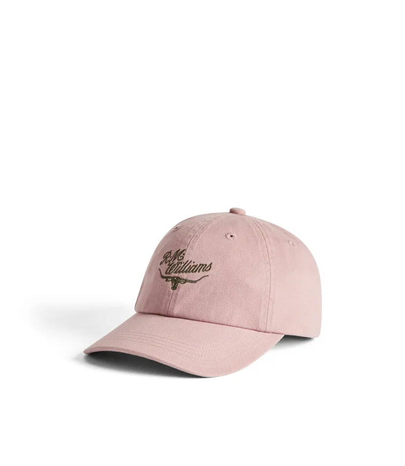 RM Williams Script Longhorn Cap in Mauve-1